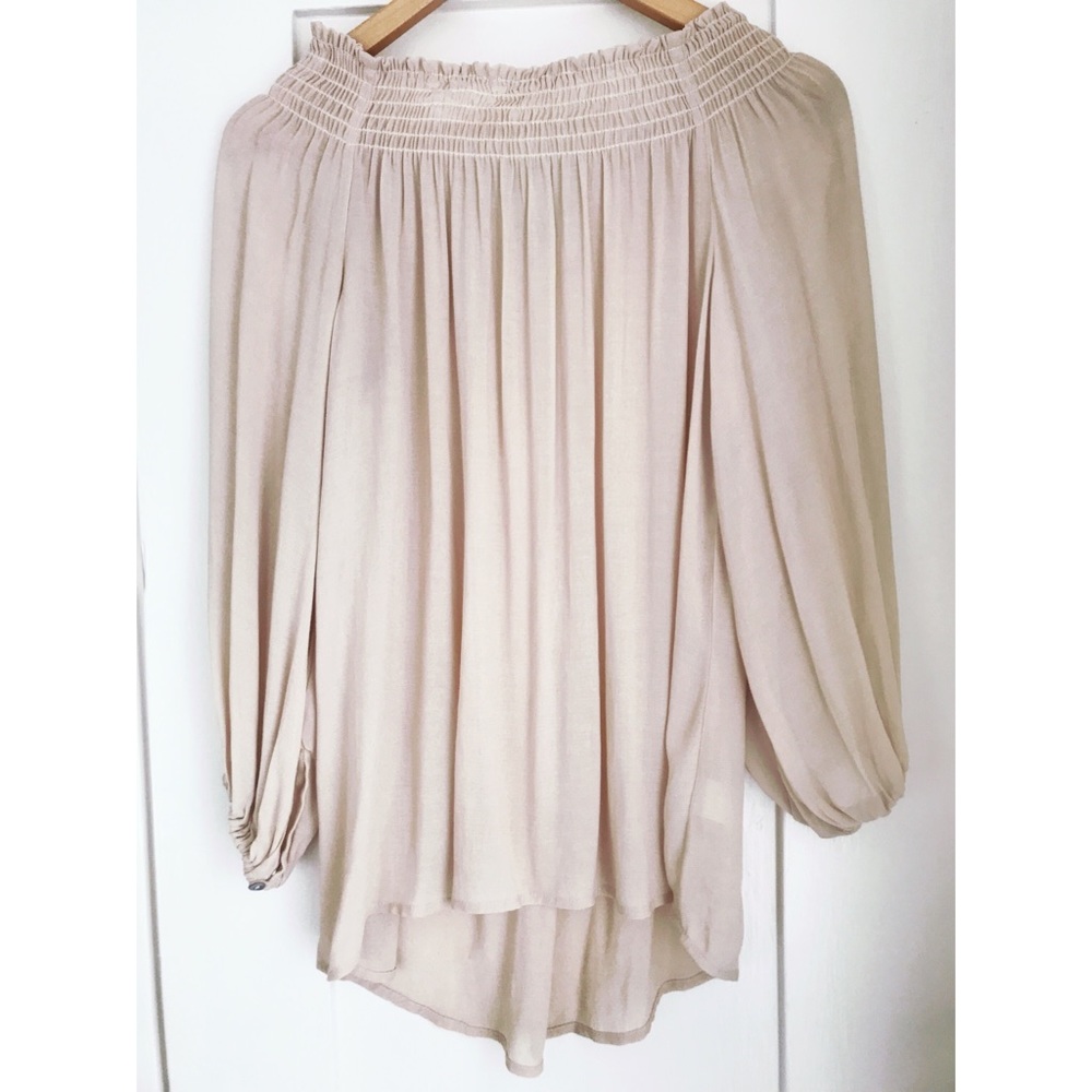 Off - Shoulder Blue Life Top